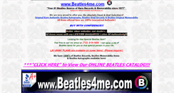 Desktop Screenshot of beatlesrecordsandtoys.com