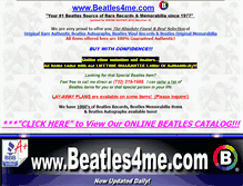 Tablet Screenshot of beatlesrecordsandtoys.com